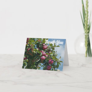 Carte De Remerciements Pommes Sur L'Arbre Personnalisées