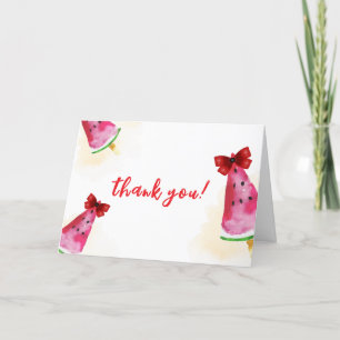 Carte De Remerciements Popcicle mignonne Prêt À Pop Baby shower De Crème 