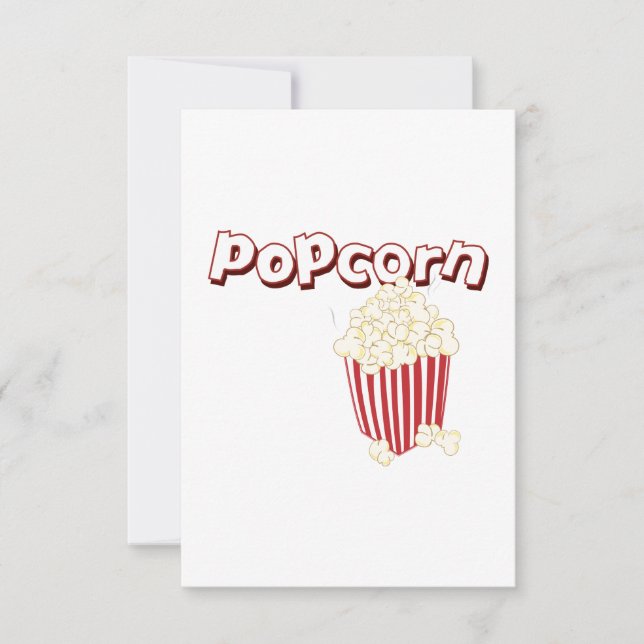 Carte De Remerciements Popcorn (Devant)