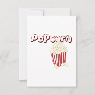 Carte De Remerciements Popcorn