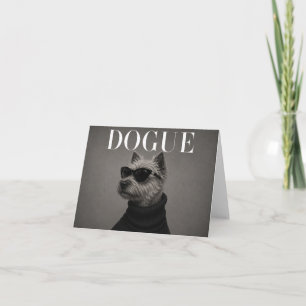 Carte De Remerciements Portrait de chien éditorial de luxe Cairn Terrier