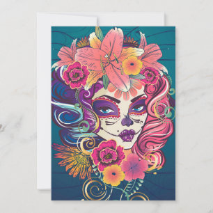 Carte De Remerciements Portrait d'une couronne de fleurs