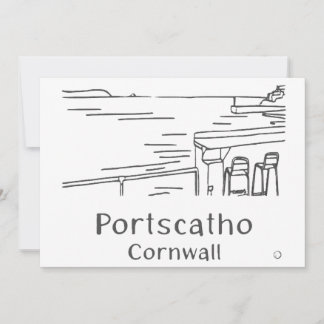 Carte De Remerciements Portscatho Harbour Card