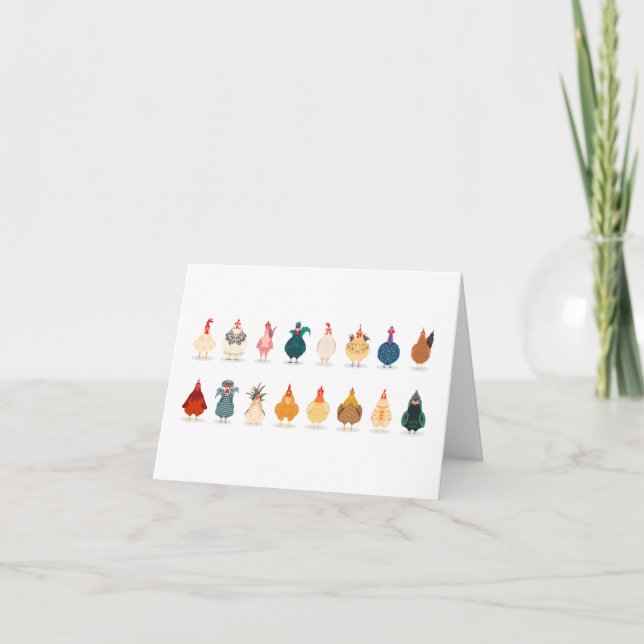 Carte De Remerciements Poulet mou (Devant)