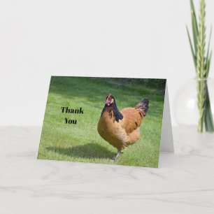 Carte De Remerciements Poulet noir et or Vorwerk Photo