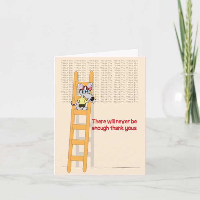 Carte de remerciements pour ami (Devant)