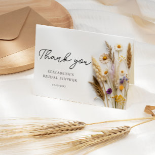 Carte de Remerciements pour Baby Shower Love in Bl