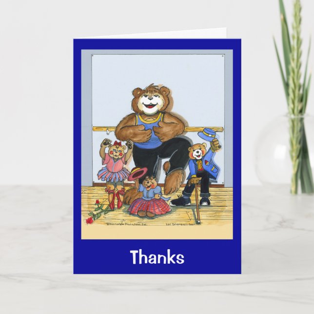 Carte de remerciements pour instructeur de danse (Devant)