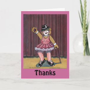 carte de remerciements pour instructeur de danse