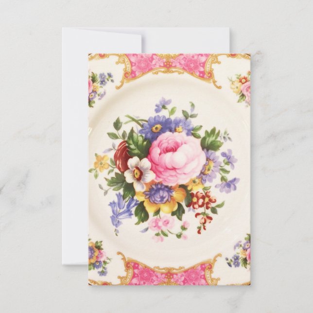 Carte de remerciements pour la partie de goûter (Devant)