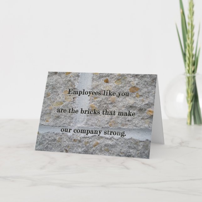 Carte de remerciements pour l'anniversaire du serv (Devant)