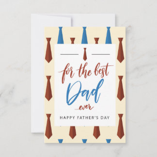 Carte De Remerciements Pour le meilleur papa jamais - Fête des pères