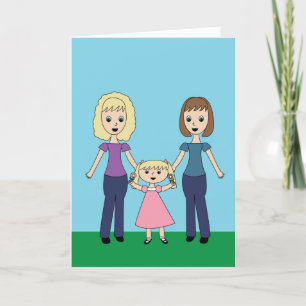 Carte De Remerciements Pour Mes deux mères Fête des mères Fille Personnal