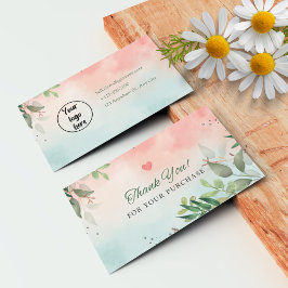 Carte de remerciements pour petites entreprises po