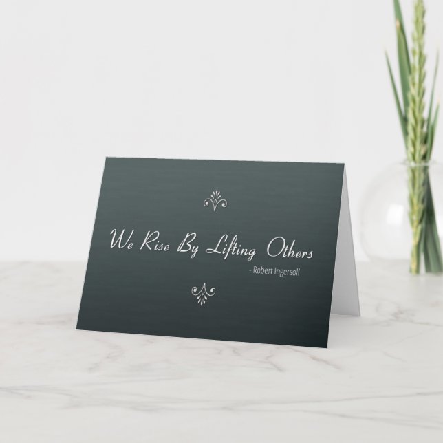 Carte de remerciements pour un chef ou un patron (Devant)
