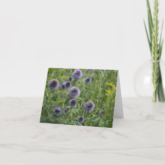 Carte De Remerciements Pourpre dans le jardin