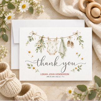 Carte De Remerciements Premier anniversaire de baseball à l'aquarelle vin