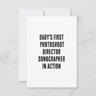 Carte De Remerciements Premier réalisateur de photographie de bébé - Sono