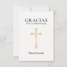 Première Communion élégante Croix d'Or