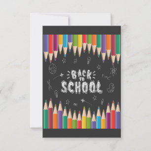 Carte De Remerciements Première Journée De Chemise D'École, Bienvenue À