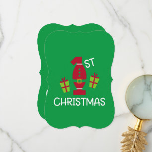 Carte De Remerciements Premières fêtes de Noël