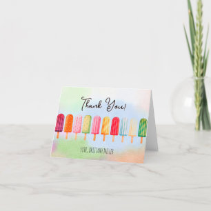 Carte De Remerciements Prêt À Pop Popsicles Baby shower