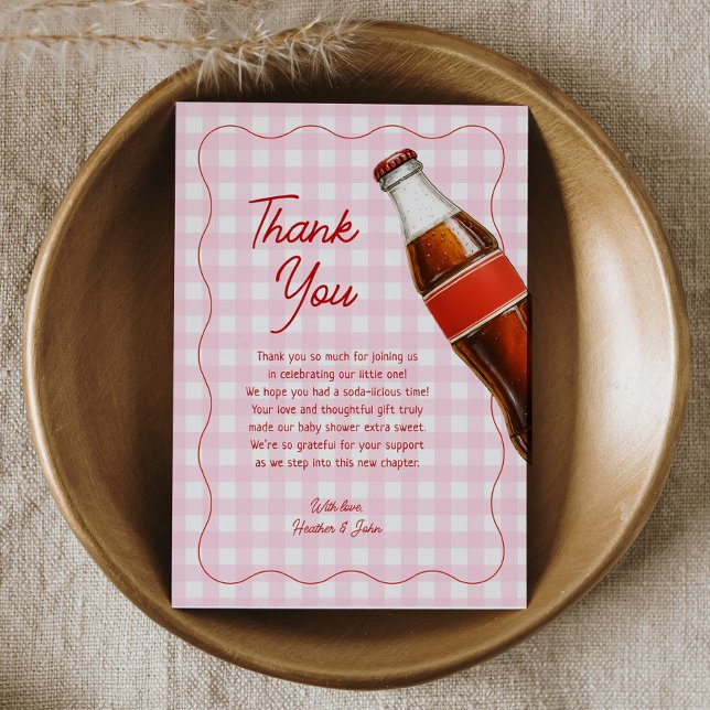 Carte De Remerciements Prêt À Pop Soda Baby shower Pop (Créateur téléchargé)