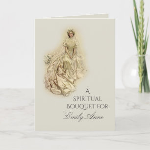 Carte De Remerciements Prière de bouquet spirituel pour la douche de mari