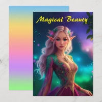 Princesse pixie fée coloré magenta brillant joli