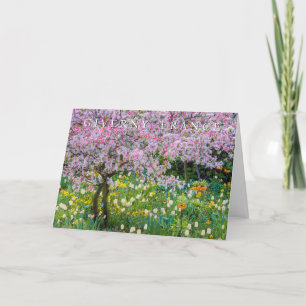 Carte De Remerciements Printemps à Claude Monet Garden