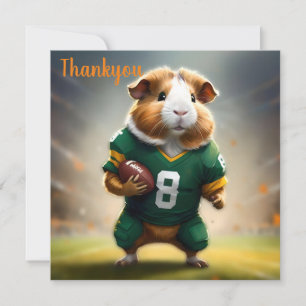 Carte De Remerciements Prodigie De La Peigne : Le Quarterback Du Cochon D