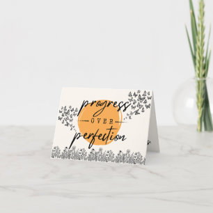 Carte De Remerciements Progrès sur la fiche d'encouragement de la perfect