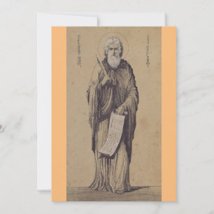Carte De Remerciements Prophète Elijah Père des Carmélites