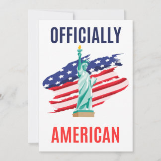 Carte De Remerciements Proud New U.S. Citizen Card – Patriotic Gift