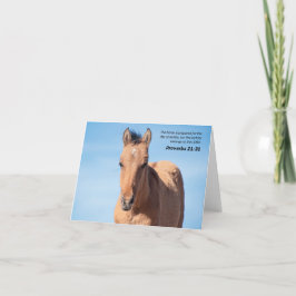 Carte De Remerciements Proverbes 21:31 Sauvage Cheval Bible Verse