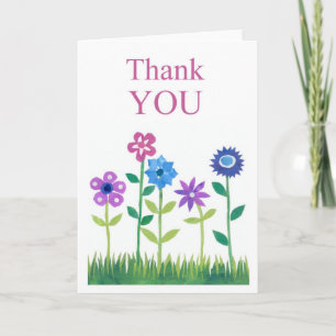 Carte de remerciements - Puissance des fleurs