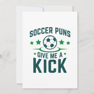 Carte De Remerciements Puns De Football Me Donner Un Coup De Pied