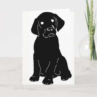Carte De Remerciements Puppy Lab Love Card w/Custom Message!