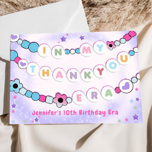 Carte De Remerciements Purple Eras Anniversaire Fête Bracelet