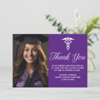 Purple Médicale School Graduation Photo personnali