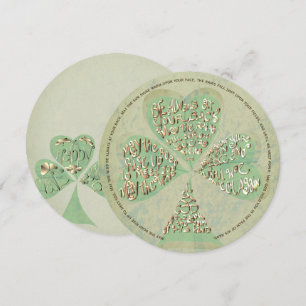 Carte De Remerciements "Que la route monte..."Fête de la Saint-Patrick