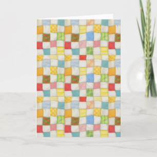 Carte de remerciements QUILT CRAZY
