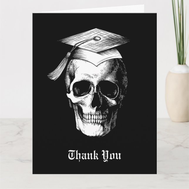 Carte De Remerciements Radiologie de la fête de graduation gothique du cr (Devant)