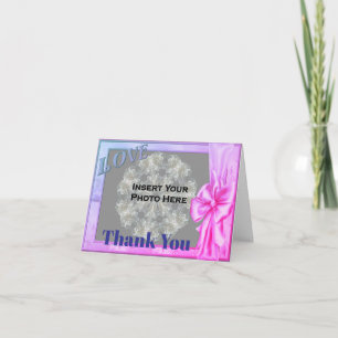 Carte De Remerciements Rainbow Love Frame Mariage Photo