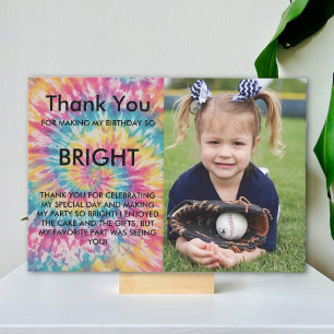 Carte De Remerciements Rainbow Tie Dye Anniversaire moderne
