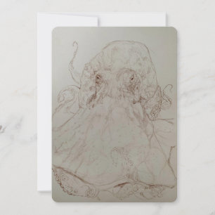 Carte De Remerciements Rajeunissement Pieuvre Maureen Girard Octopod Mer