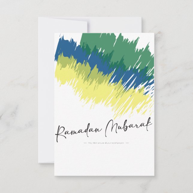 Carte De Remerciements Ramadan Moubarak ! (Devant)