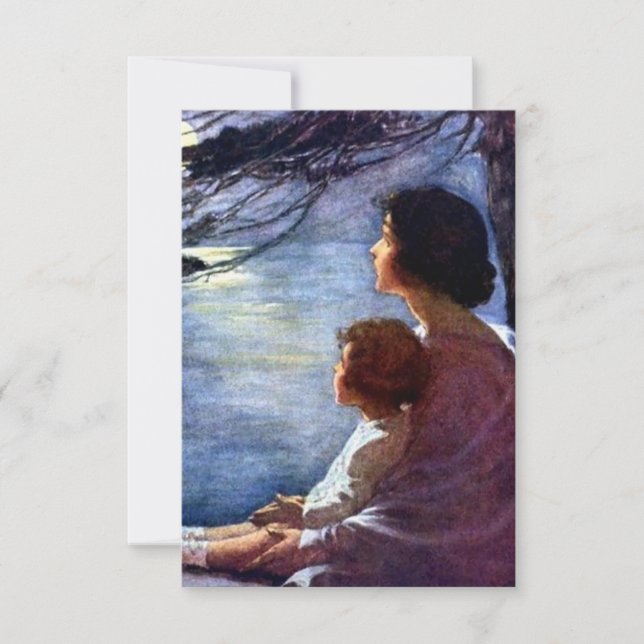 Carte De Remerciements « Rayons de lune » par Jessie Willcox Smith (Devant)