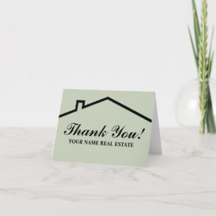 Carte De Remerciements Real estate thank you note cards for business