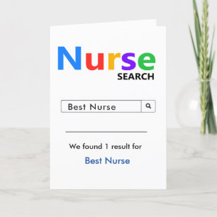 Carte De Remerciements Recherche sur la meilleure infirmière drôle et mig